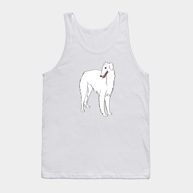 Borzoi Tank Top by Adastumae